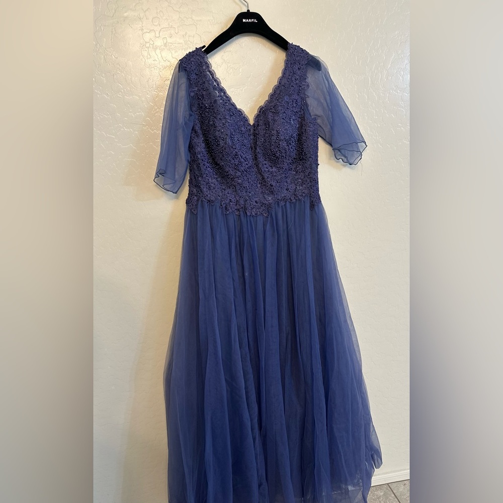 Mascara London- Violet/Blue Evening Dress